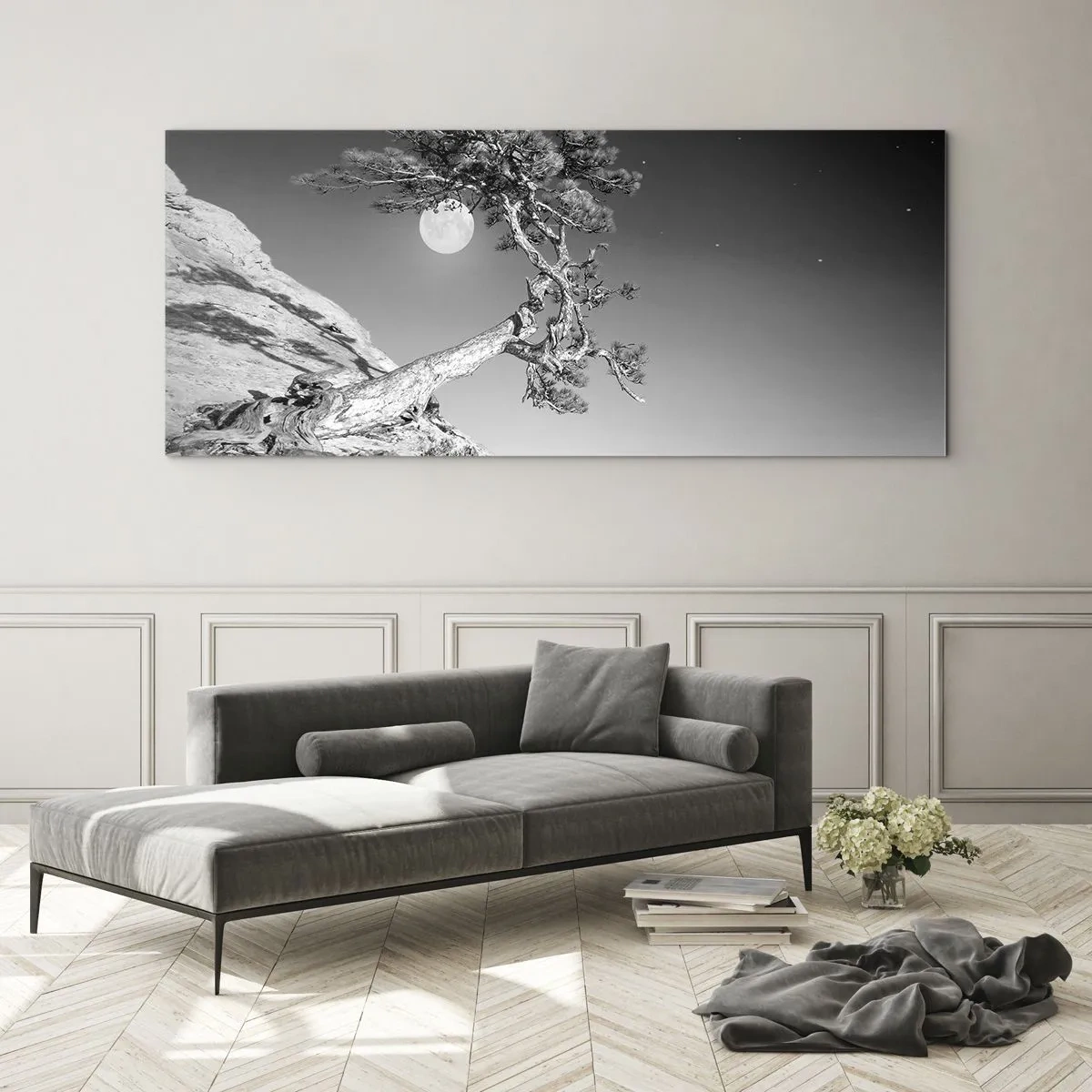 Quadro em vidro - Guerreira vitoriosa - 120x50 cm