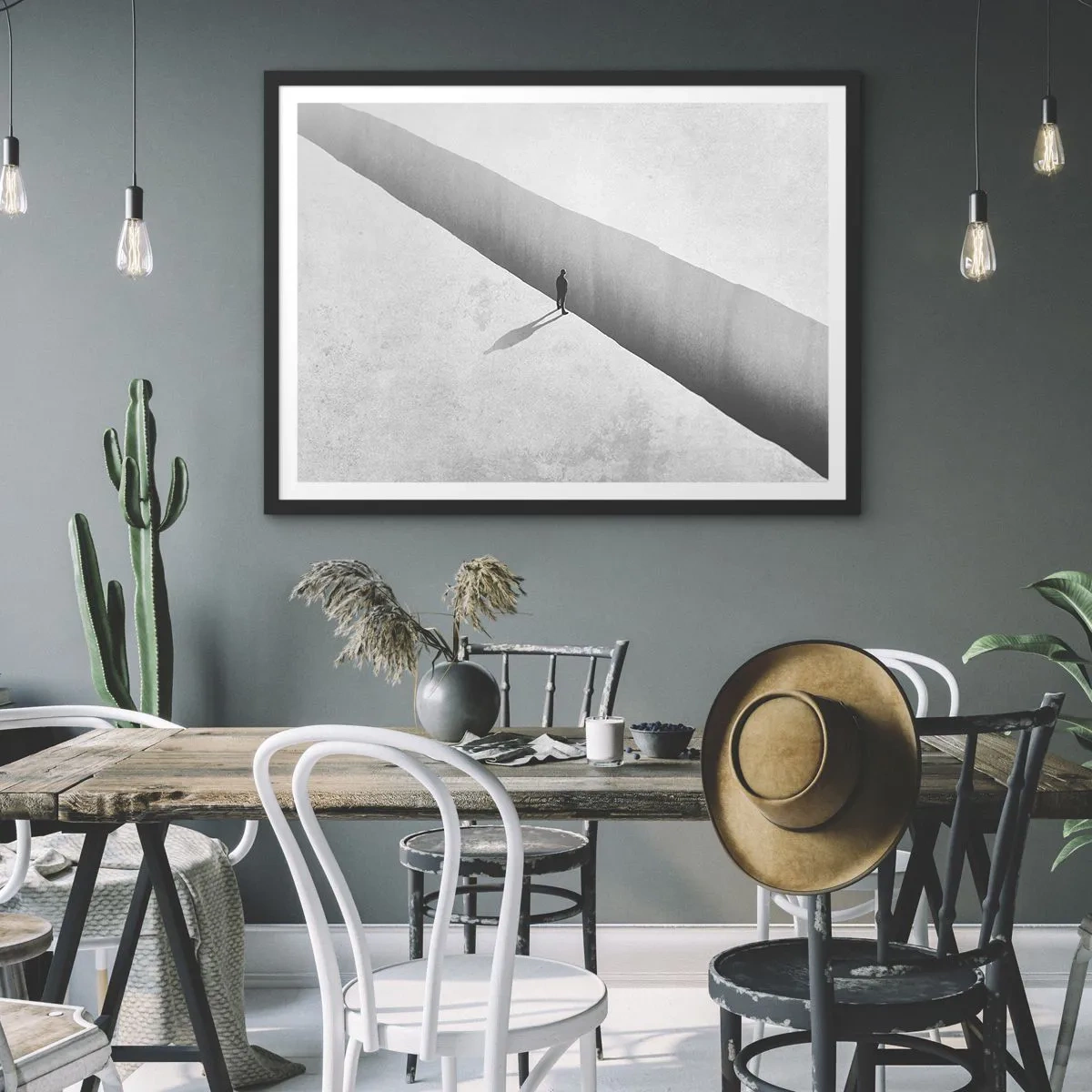 Pôster com moldura preta - Um objetivo claro - 91x61 cm