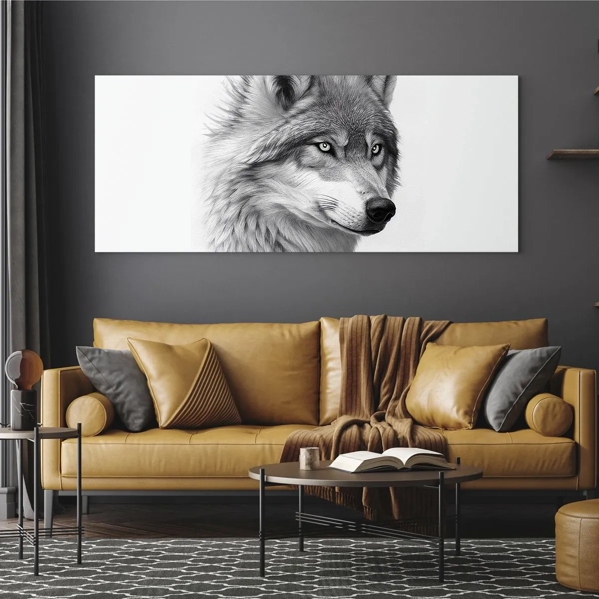 Quadro em vidro - Alfa – sem dúvida - 160x50 cm