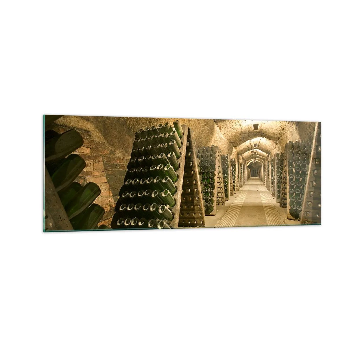 Quadro em vidro - O nascimento do sabor - 140x50 cm