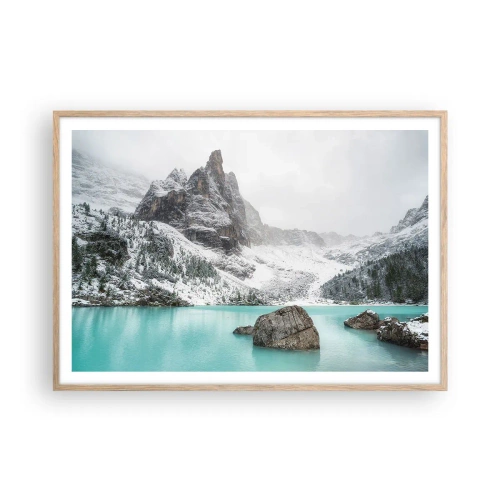 Pôster com moldura de carvalho claro - Na guarda - 100x70 cm