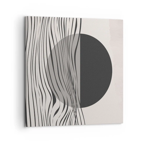 Quadro em tela - Composição da metade - 50x50 cm