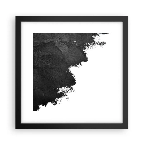 Pôster com moldura preta - Elementos: terra - 30x30 cm
