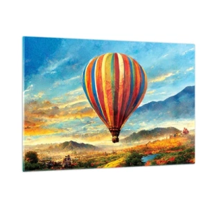 Quadro em vidro - Com silêncio enxergas mais - 120x80 cm