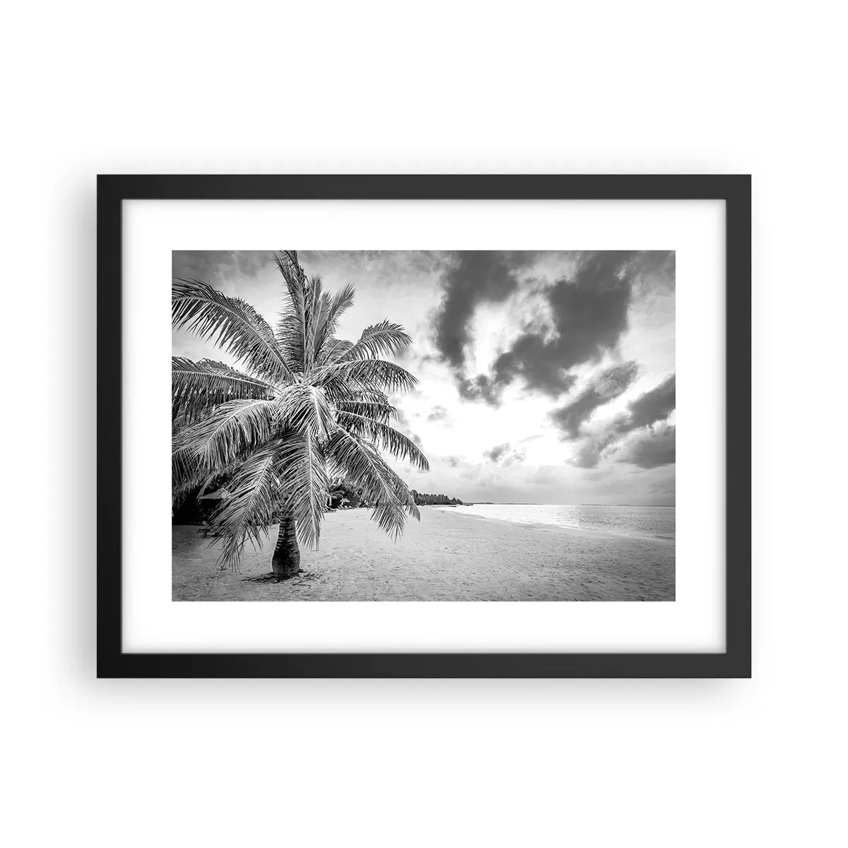 Pôster com moldura preta - Quando anseia por solidão... - 40x30 cm