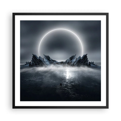 Pôster com moldura preta - O fim da história - 60x60 cm