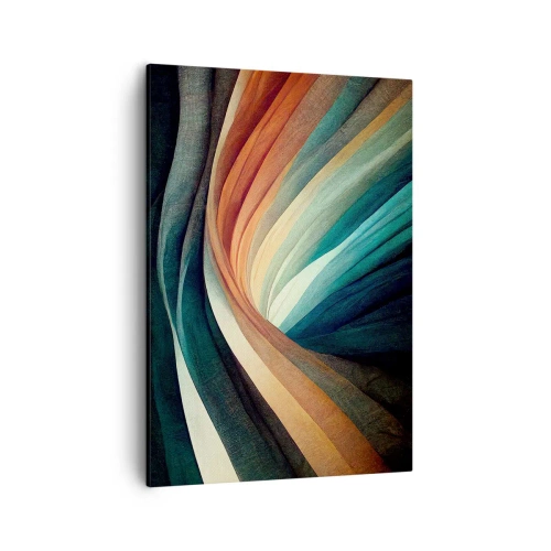 Quadro em tela - Tecido de cores - 50x70 cm