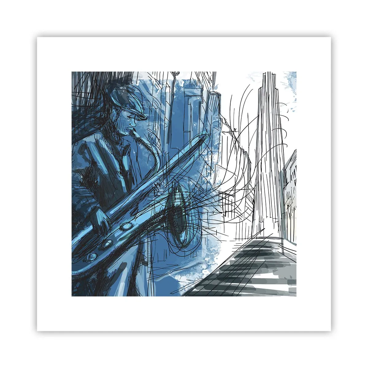 Pôster - Rapsódia Urbana - 30x30 cm