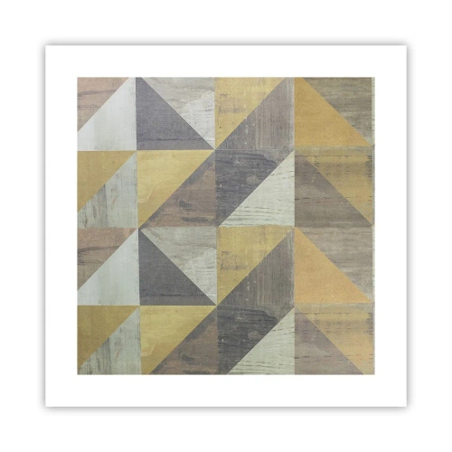 Pôster - Em ângulo com um triângulo - 40x40 cm