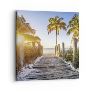 Quadro em tela - Direto para o paraíso - 30x30 cm