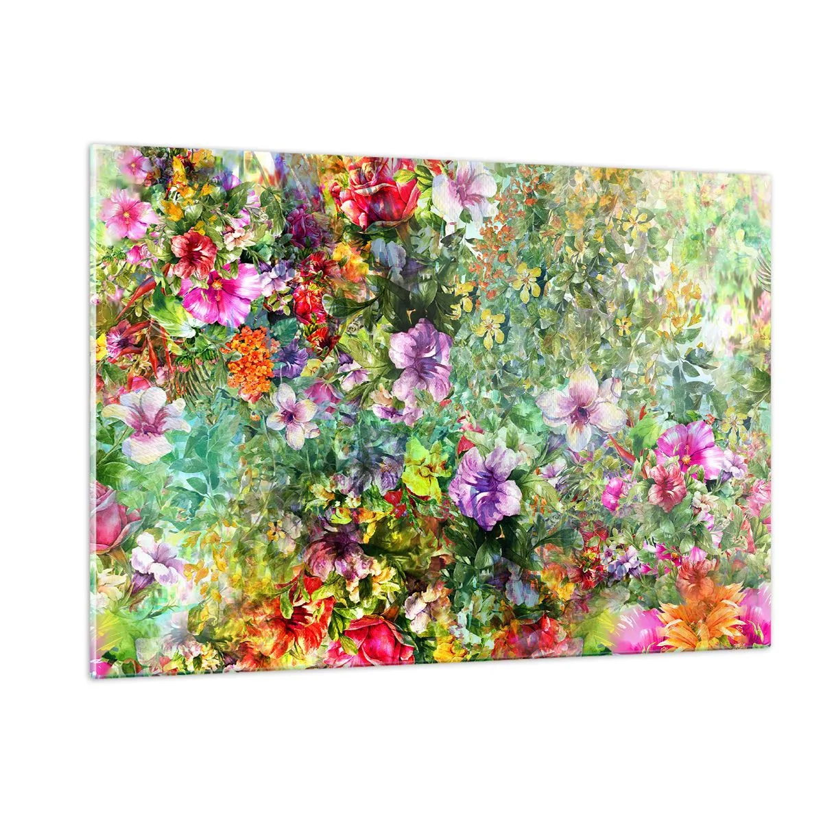 Quadro em vidro - Nas flores para a perdição - 120x80 cm