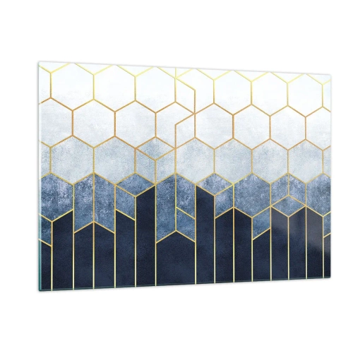 Quadro em vidro - Composição em ritmo sincopado - 120x80 cm