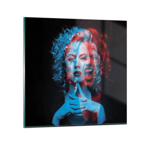Quadro em vidro - O outro eu - 30x30 cm