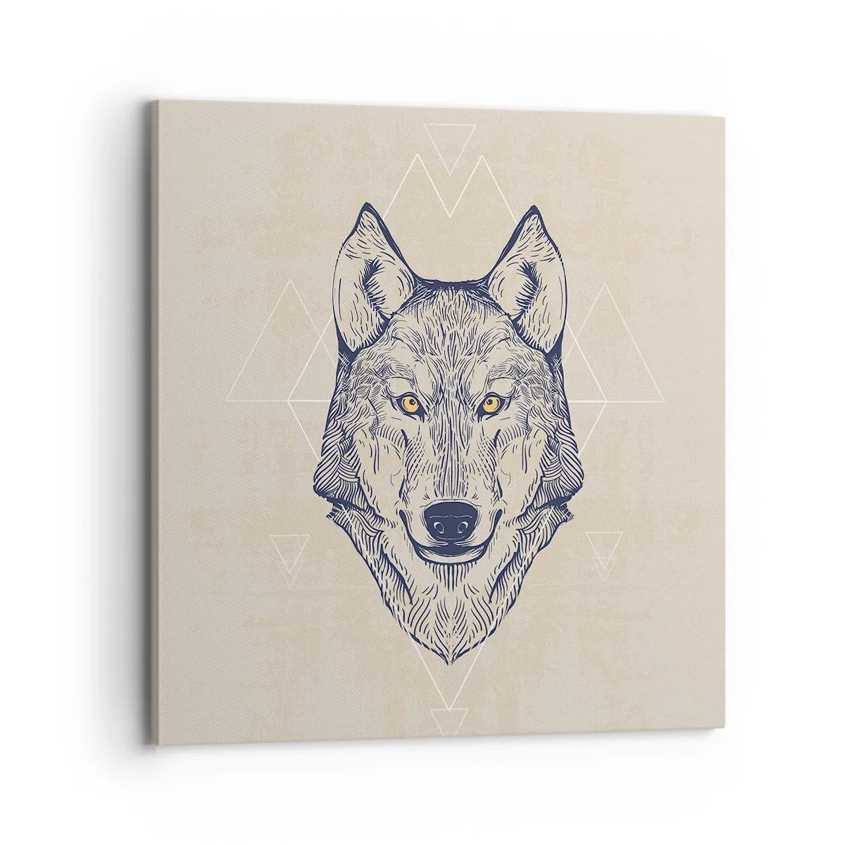 Quadro em tela - Alfa com um olhar penetrante - 70x70 cm