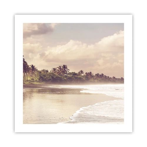 Pôster - Carícia das ondas - 50x50 cm