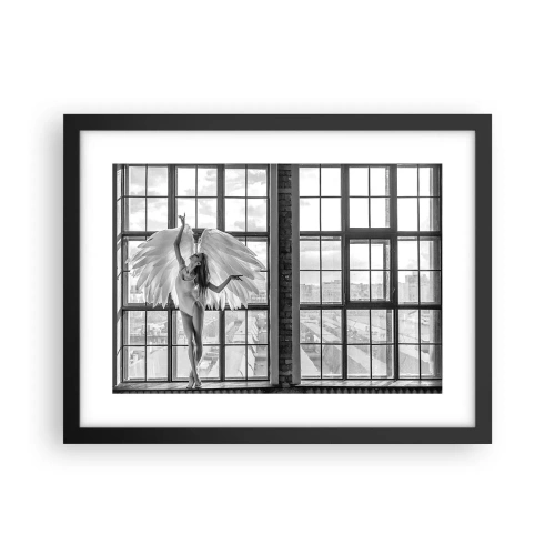 Pôster com moldura preta - Cidade dos Anjos? - 40x30 cm