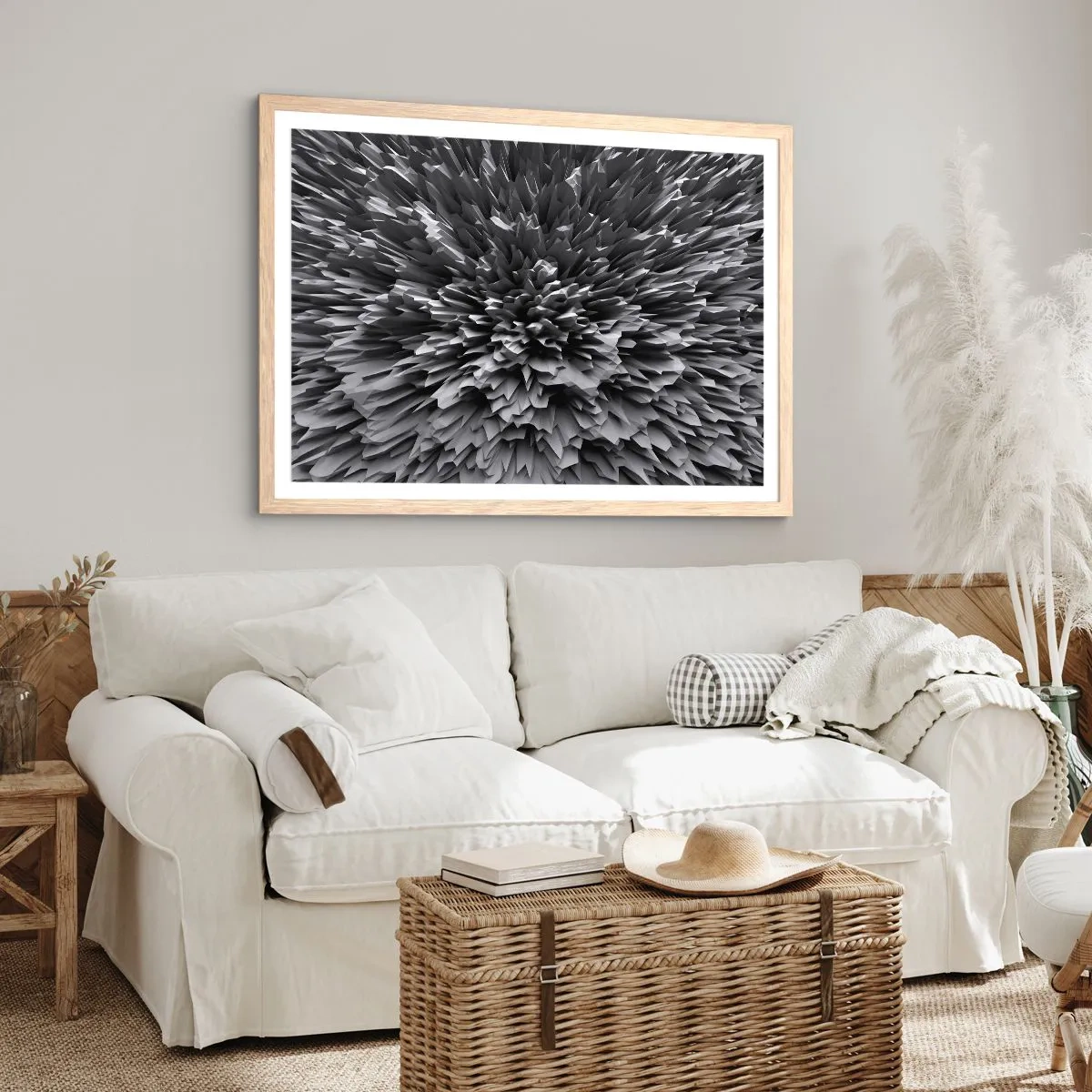 Pôster com moldura de carvalho claro - Não pode ficar mais difícil do que isso - 91x61 cm