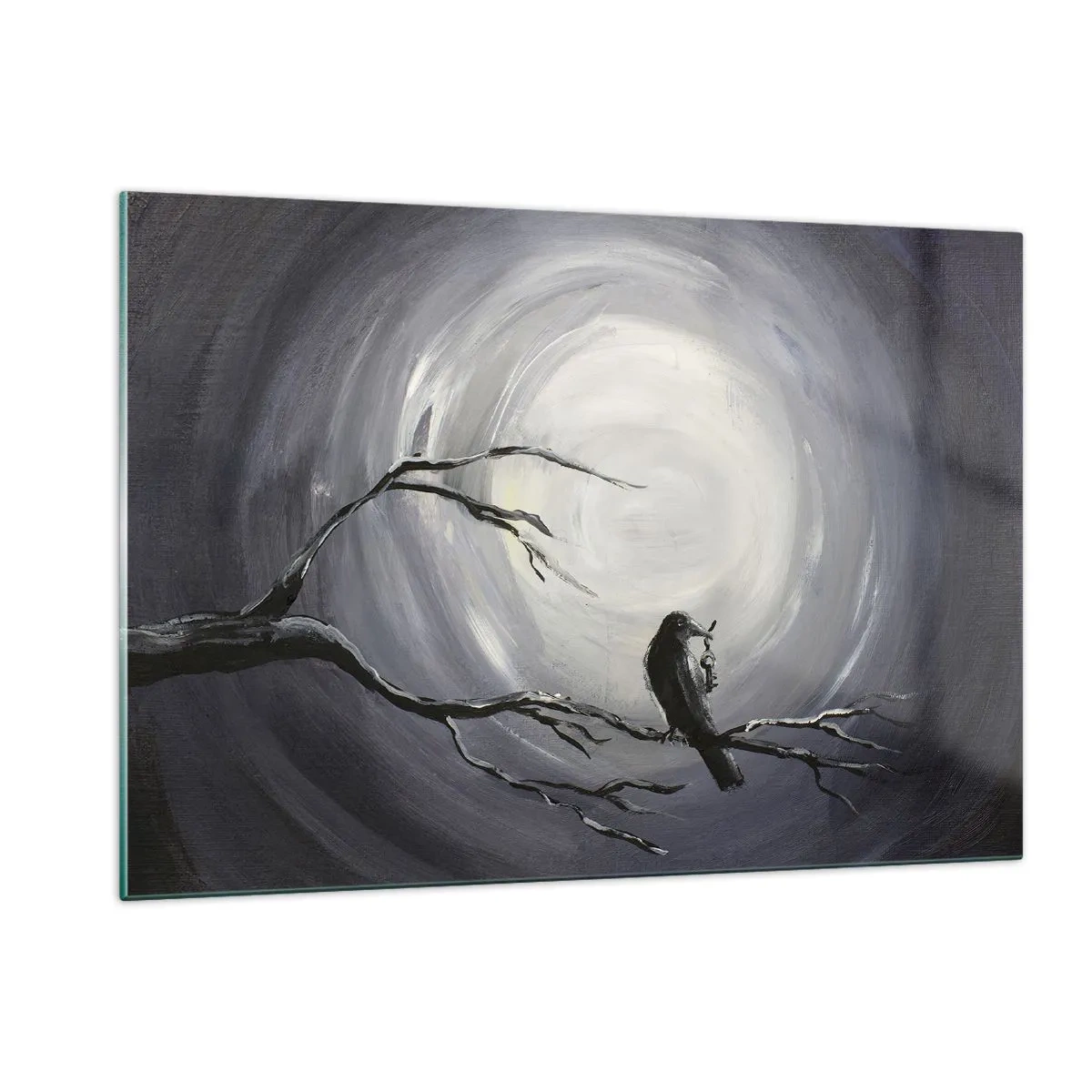 Quadro em vidro - A chave para o mistério da noite - 120x80 cm