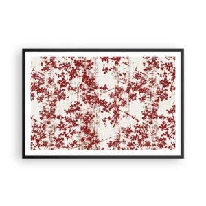 Pôster com moldura preta - Como chita antiga - 91x61 cm