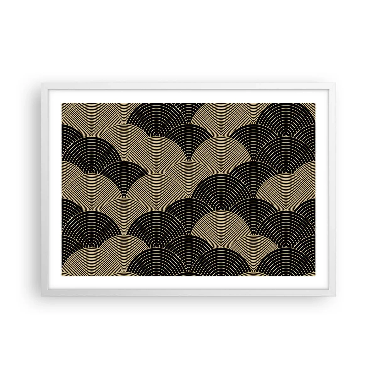 Pôster em moldura branca - Unidade na multiplicidade - 70x50 cm