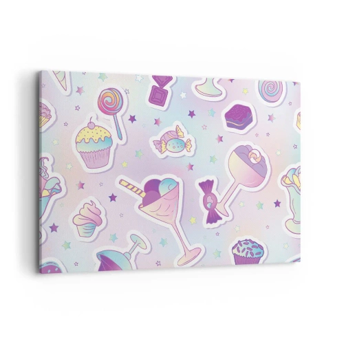 Quadro em tela - Tenha um aniversário todos os dias - 120x80 cm