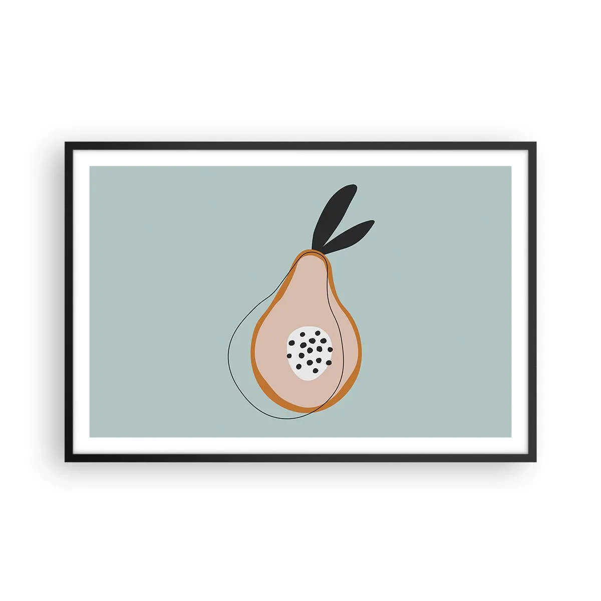 Pôster com moldura preta - Penetrar na natureza das coisas - 91x61 cm