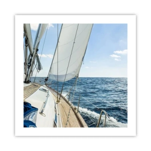 Pôster - Ahoy, aventura - 50x50 cm