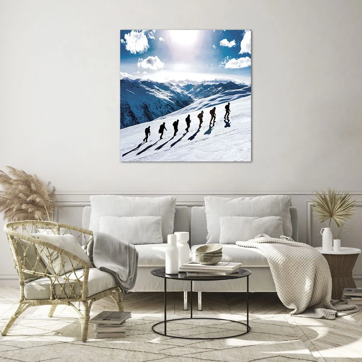 Quadro em vidro - A equipa vencedora - 60x60 cm