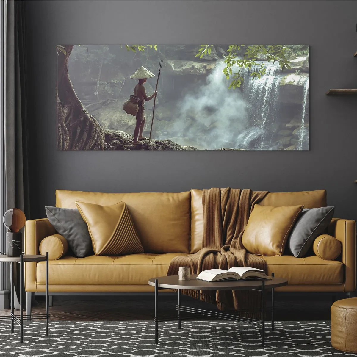 Quadro em vidro - Amigo da natureza - 120x50 cm