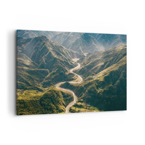 Quadro em tela - Direto do coração das montanhas - 120x80 cm