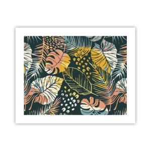 Pôster - Fantasia de folhas - 50x40 cm