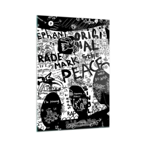 Quadro em vidro - O rico mundo das ruas - 50x70 cm