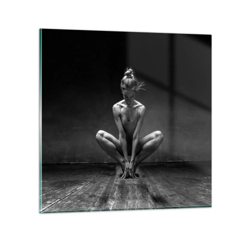 Quadro em vidro - A energia da dança - 50x50 cm
