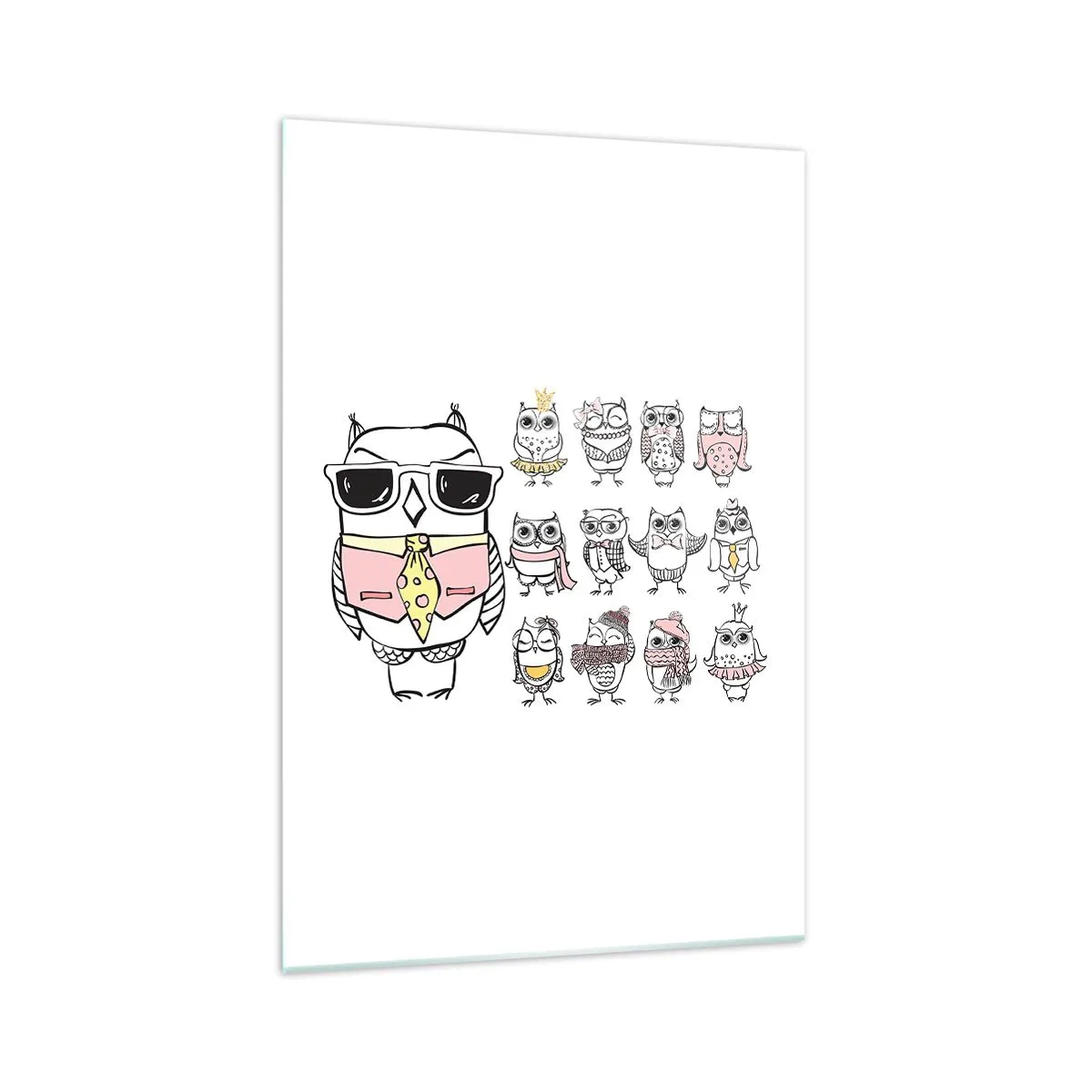 Quadro em vidro - Tantas funções a desempenhar - 70x100 cm