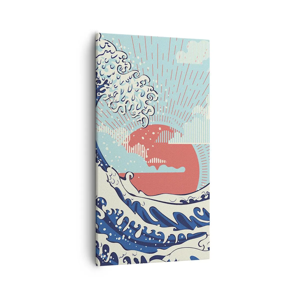 Quadro em tela - Das inspirações japonesas - 55x100 cm