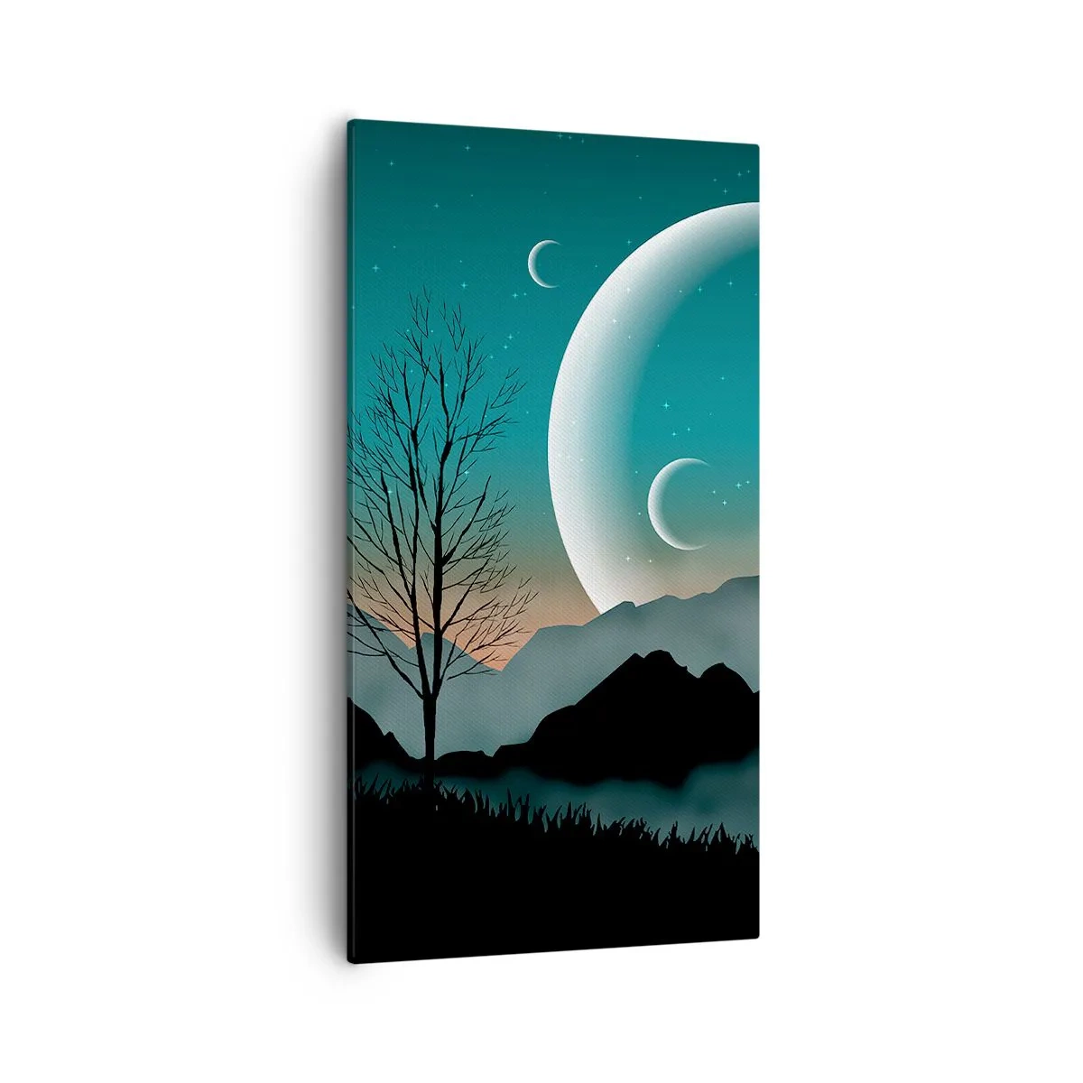 Quadro em tela - Carnaval de uma noite estrelada - 55x100 cm