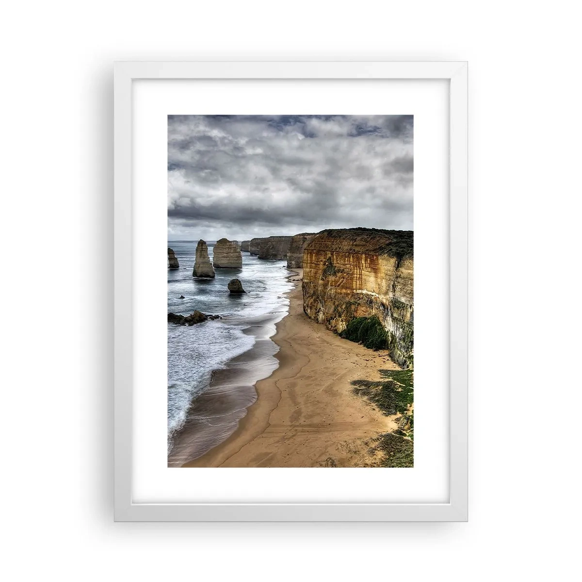 Pôster em moldura branca - Beleza crua - 30x40 cm