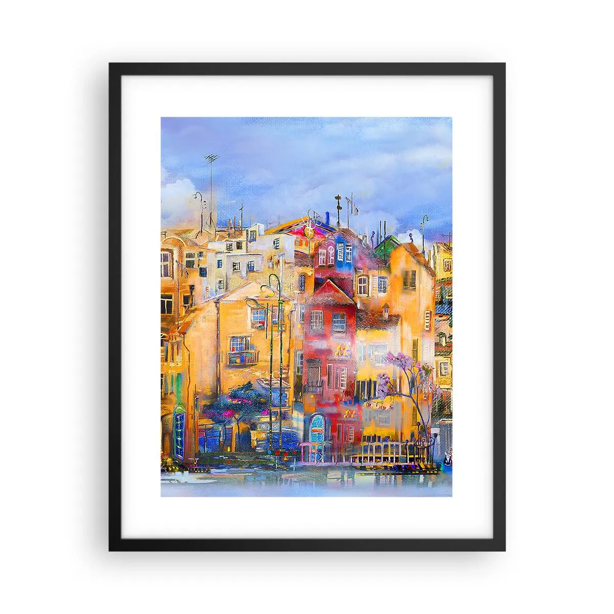 Pôster com moldura preta - Estamos juntos - 40x50 cm