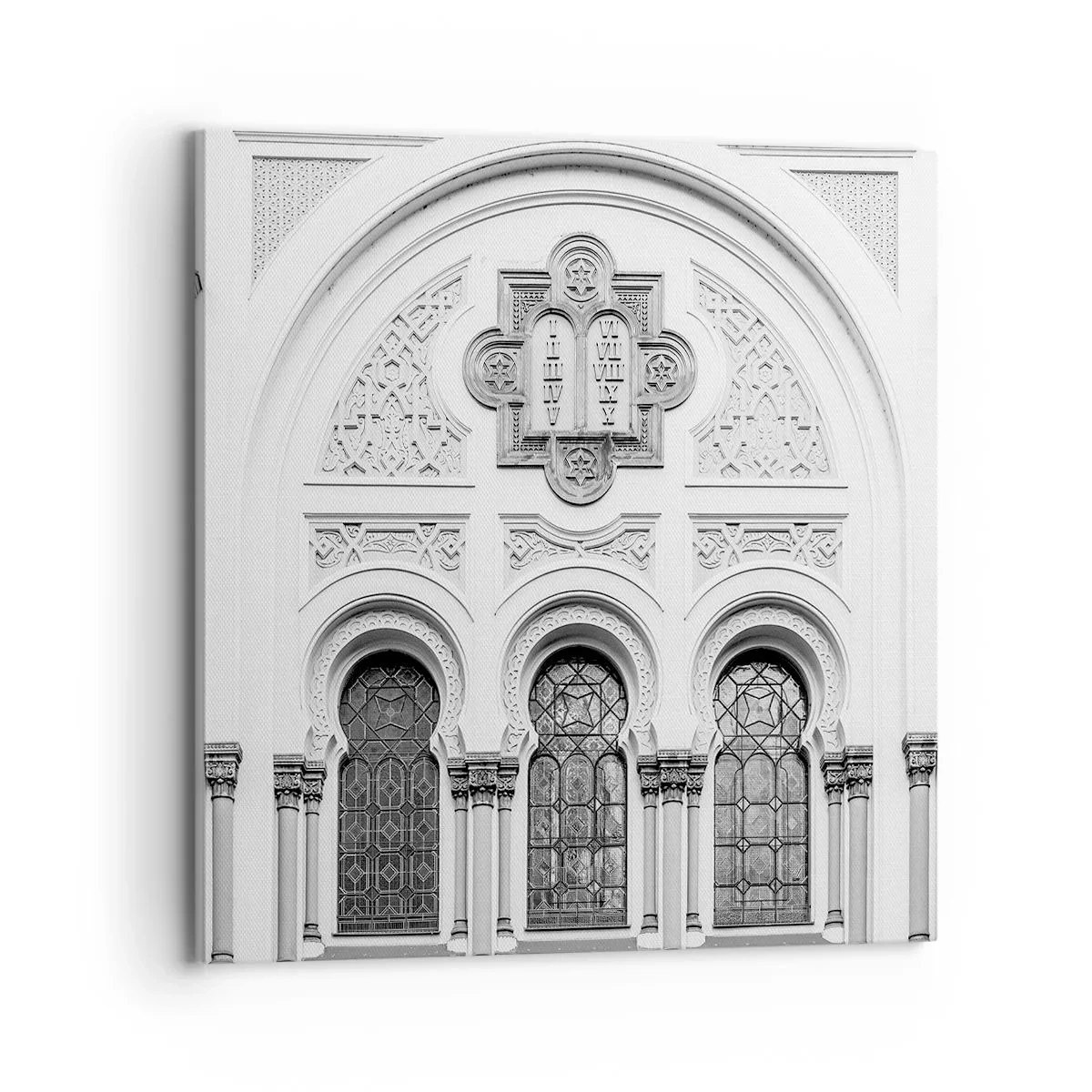 Quadro em tela - Na fronteira das culturas - 70x70 cm