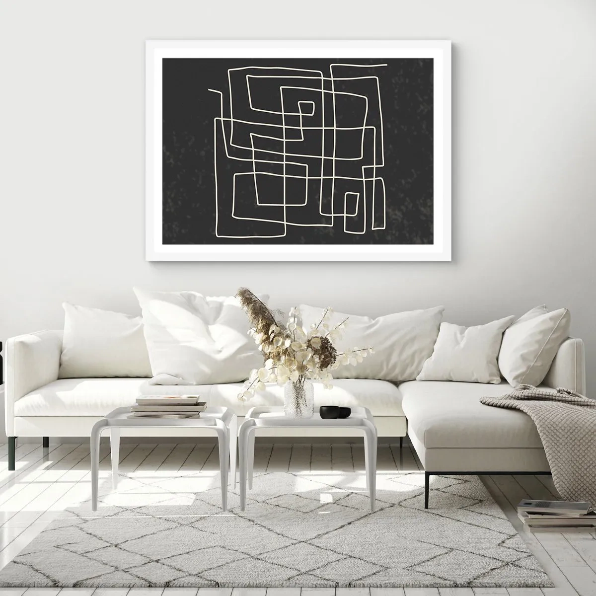 Pôster em moldura branca - Não é tão simples - 70x50 cm