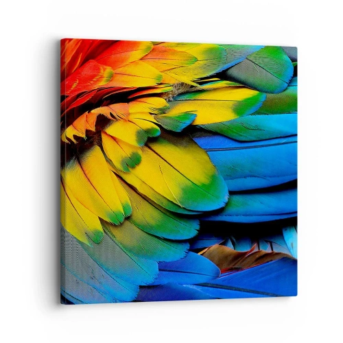 Quadro em tela - Ave do paraíso - 30x30 cm