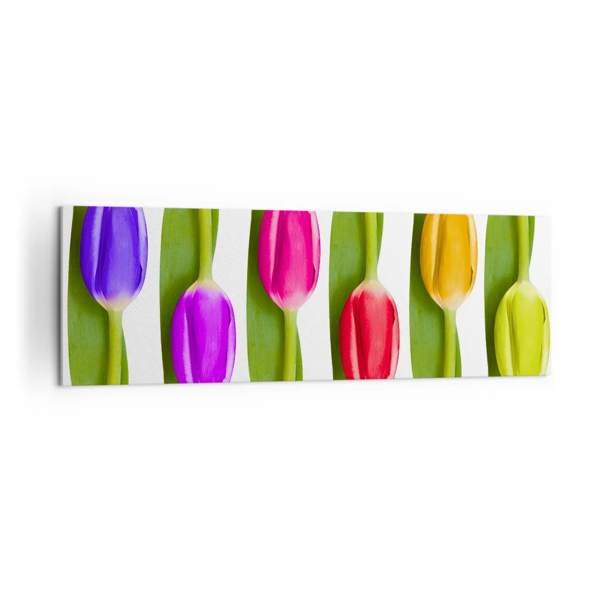 Quadro em tela - Composição arco-íris - 160x50 cm