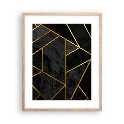 Pôster com moldura de carvalho claro - Escuridão e esplendor - 40x50 cm