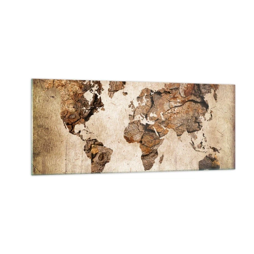 Quadro em vidro - Descobrindo o o mundo - 100x40 cm