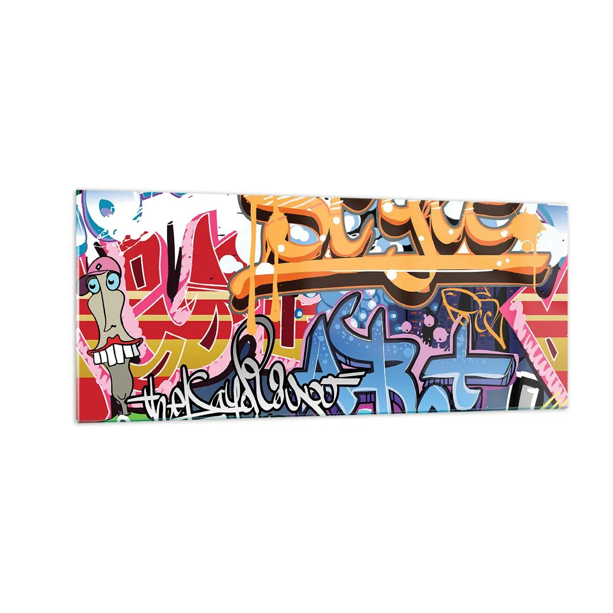 Quadro em vidro - Murais, murais, murais... - 100x40 cm