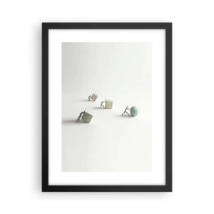 Pôster com moldura preta - É a vida - 30x40 cm