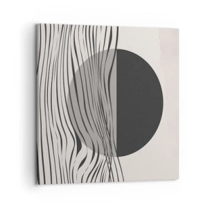 Quadro em tela - Composição da metade - 50x50 cm