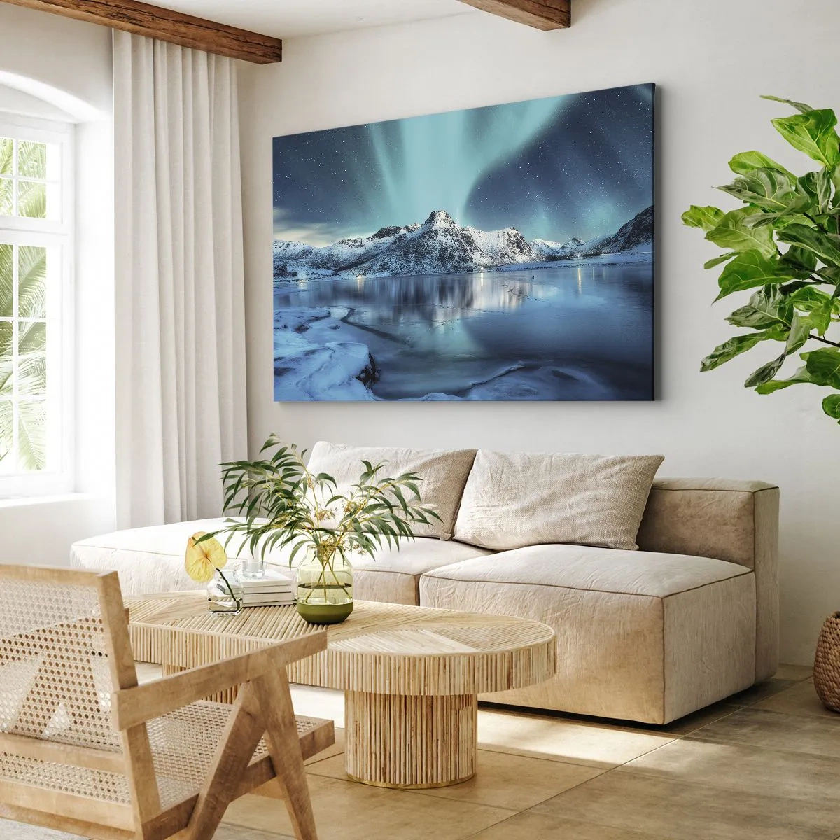 Quadro em tela - Noite de Luz - 70x50 cm