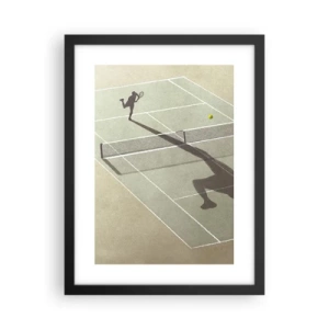 Pôster com moldura preta - Supera-te - 30x40 cm