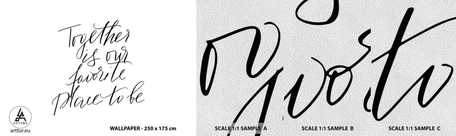 Amostra de papel de parede Premium Sand - Também sente isso? - Tipografia, Afirmação, Máxima - 100x30 cm